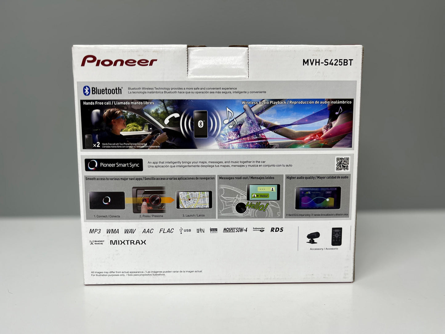 MVH-S425BT Pioneer Digital Media Receiver with Dual Bluetooth