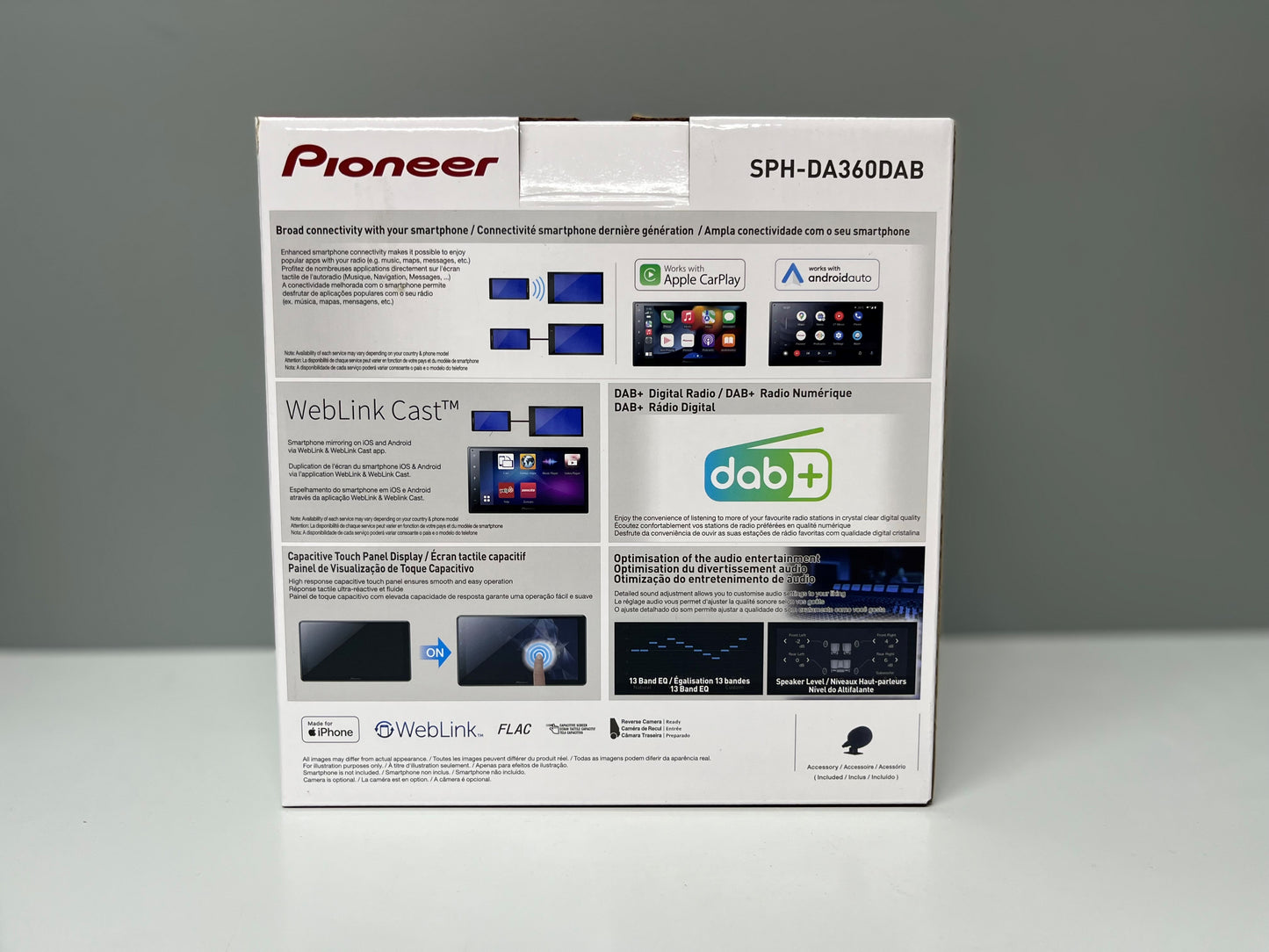 SPH-DA360DAB Pioneer 6.8" Multimedia Receiver, Wireless Apple CarPlay & Android Auto
