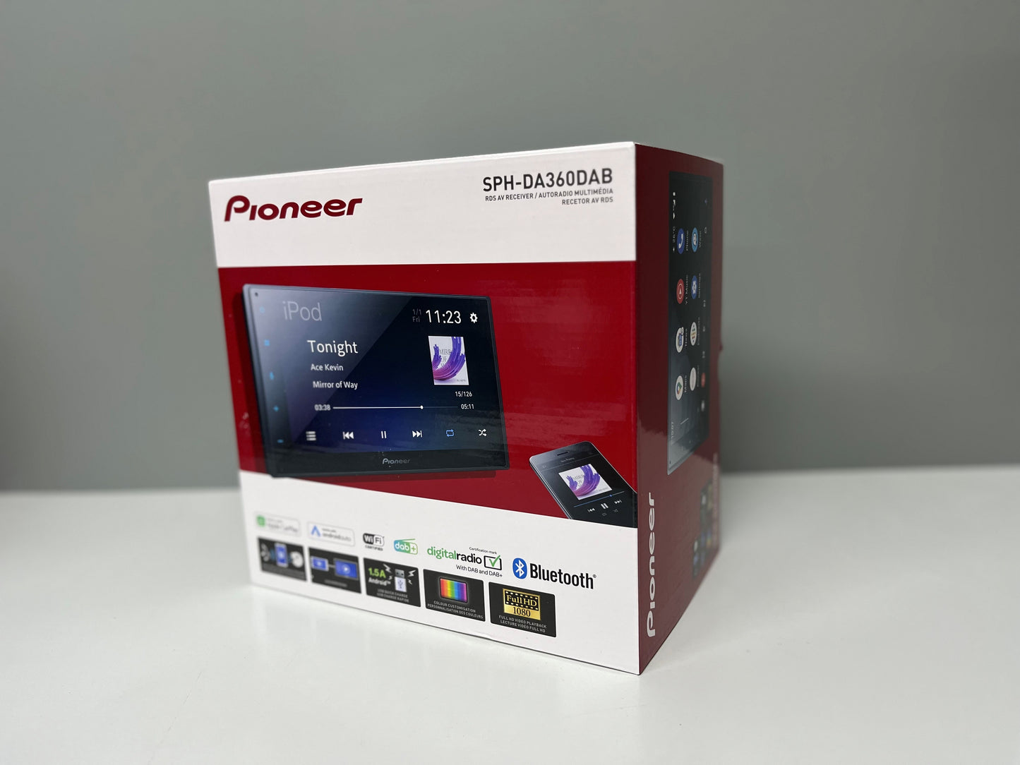 SPH-DA360DAB Pioneer 6.8" Multimedia Receiver, Wireless Apple CarPlay & Android Auto